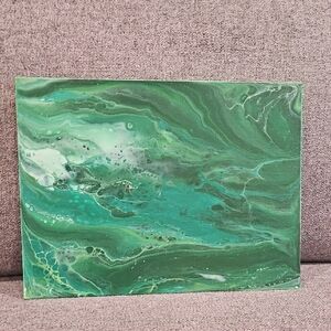 Abstract Green Canvas (Panel) Art